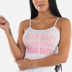 NEW! Sugar Baby Chic White Tank